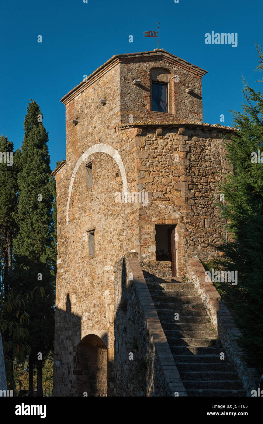 Dettagli di San Quirico d'Orcia, Toscana - Italia Foto Stock