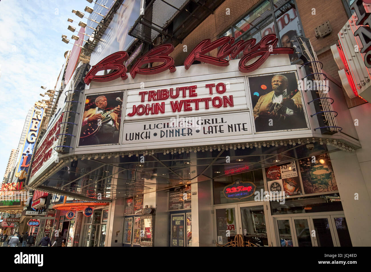 BB King Blues Club and grill di New York City STATI UNITI D'AMERICA Foto Stock