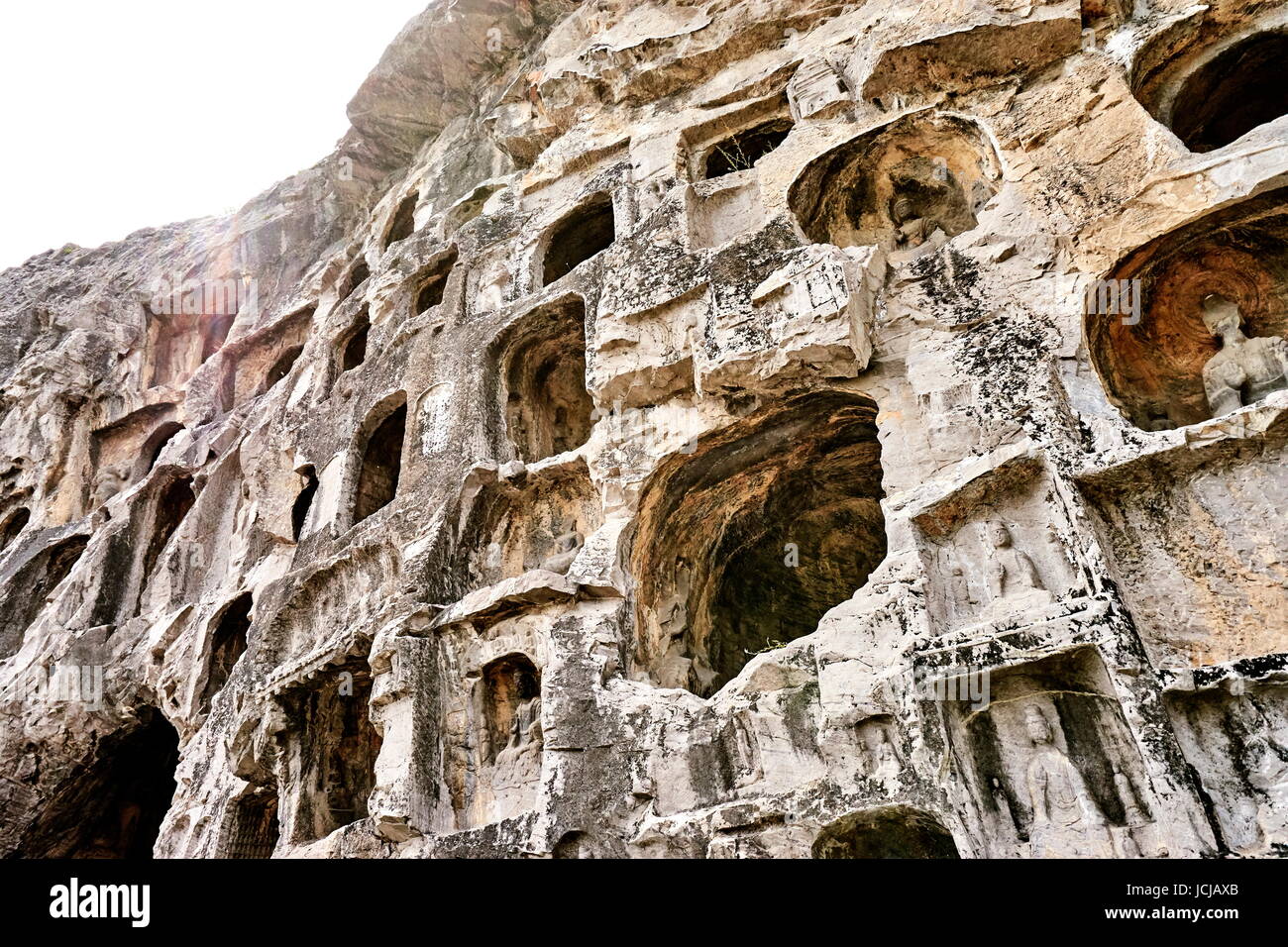 Le Grotte di Longmen, Luoyang, Cina Foto Stock