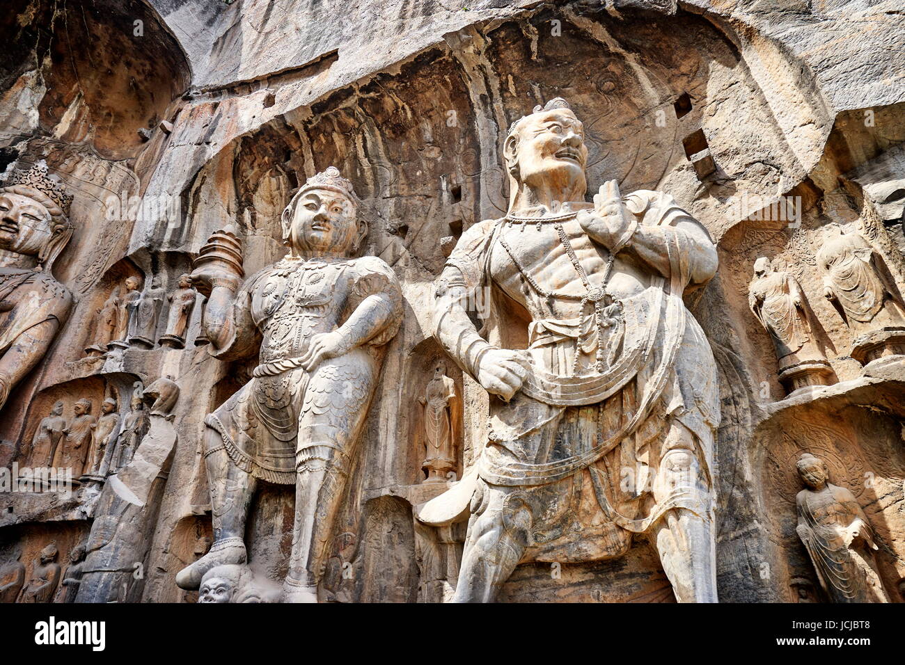 Le Grotte di Longmen, Luoyang, Cina Foto Stock
