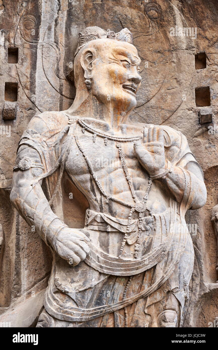 Le Grotte di Longmen, Luoyang, Cina Foto Stock