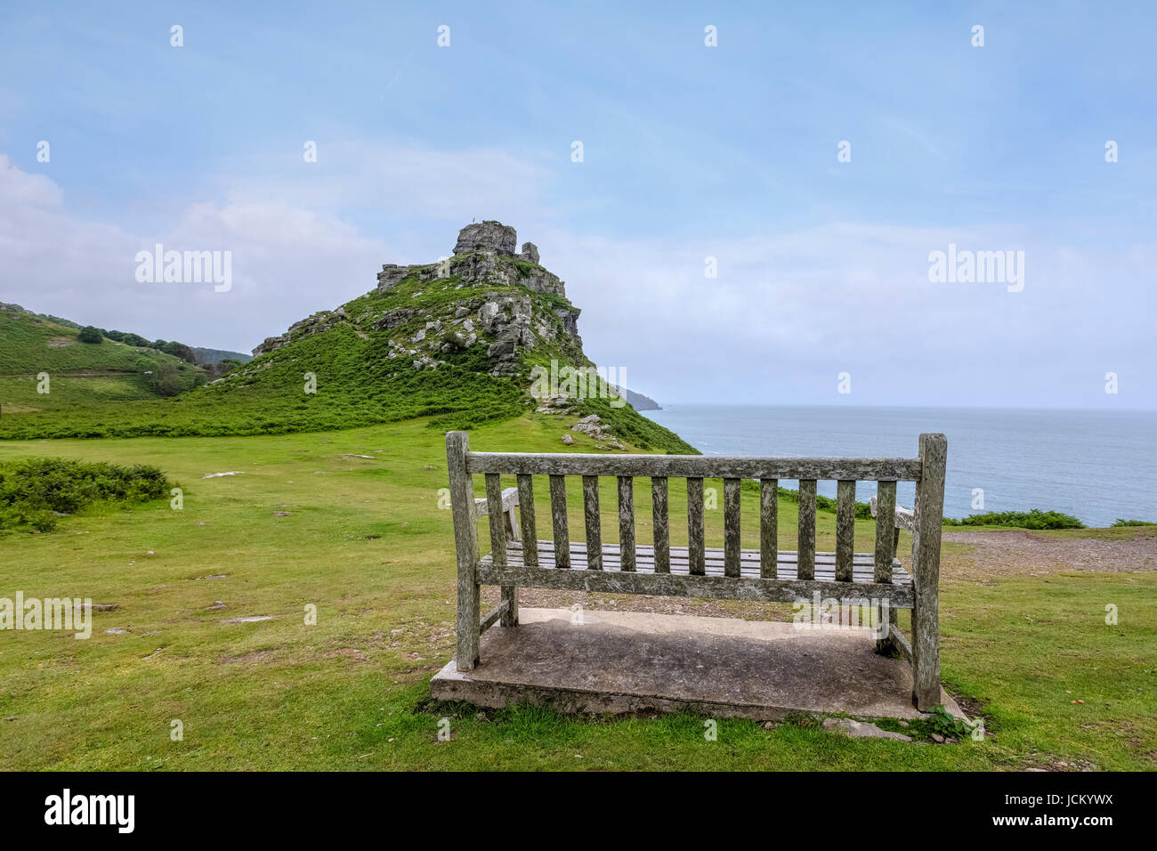 Valle di rocce, Lynton, Exmoor, Devon, Inghilterra, Regno Unito Foto Stock