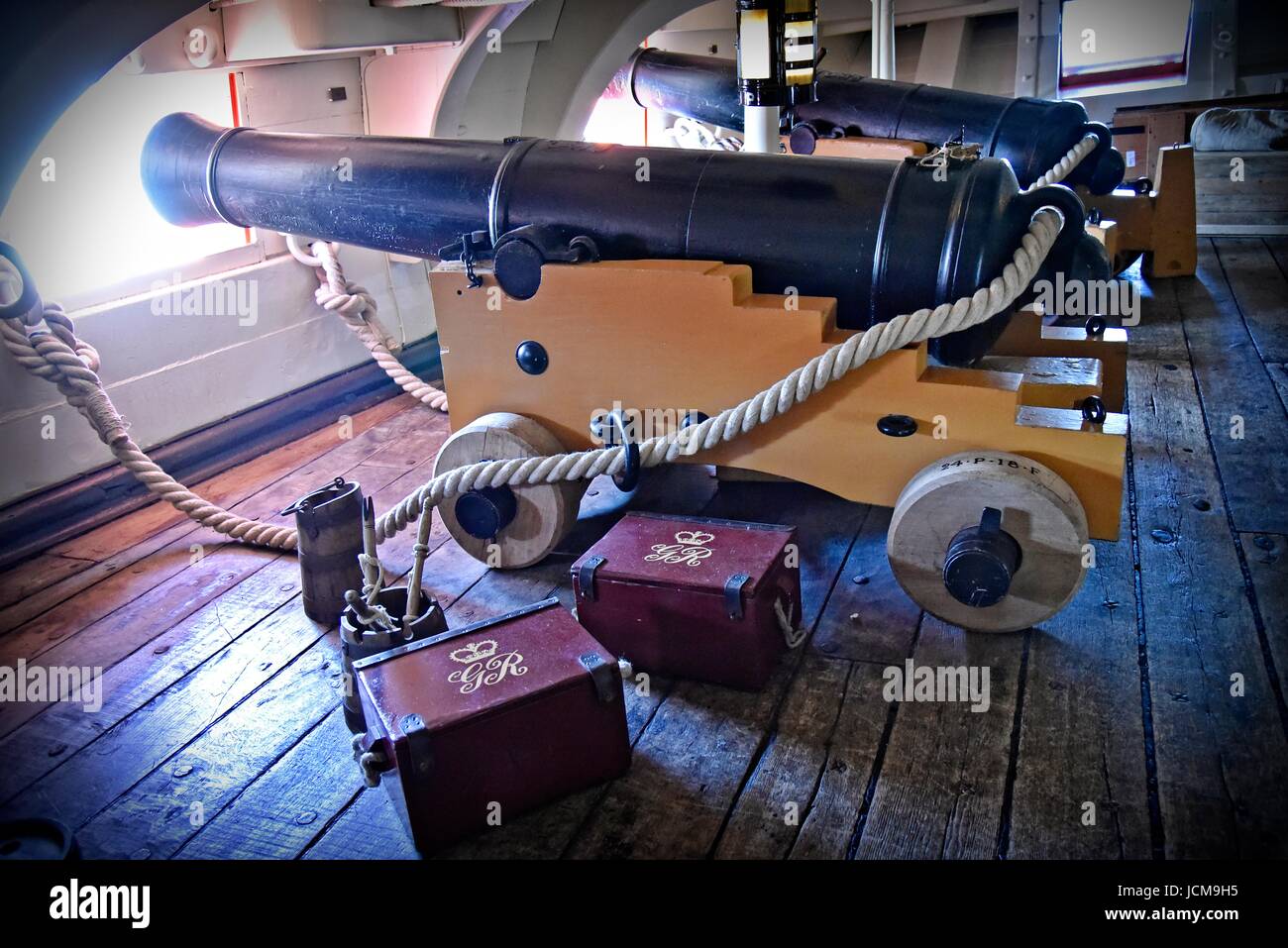 HMS Victory 104-gun primo tasso di nave di linea della Royal Navy lanciato 1765. Nelson nave ammiraglia, Trafalgar 1805 Foto Stock