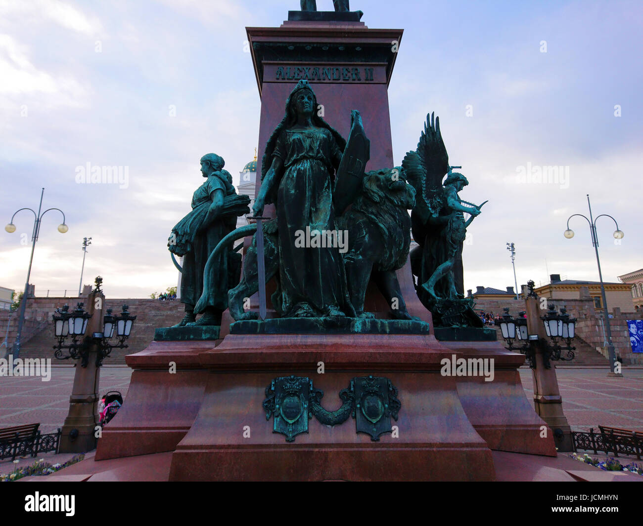 Statue di Helsinki - plaza Foto Stock