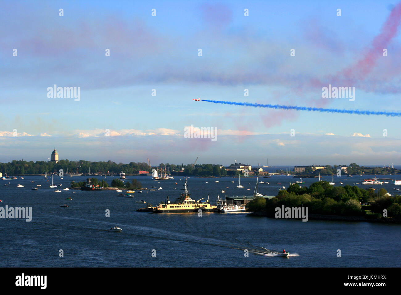 In Airshow Helsinki - frecce rosse - 2017 Foto Stock