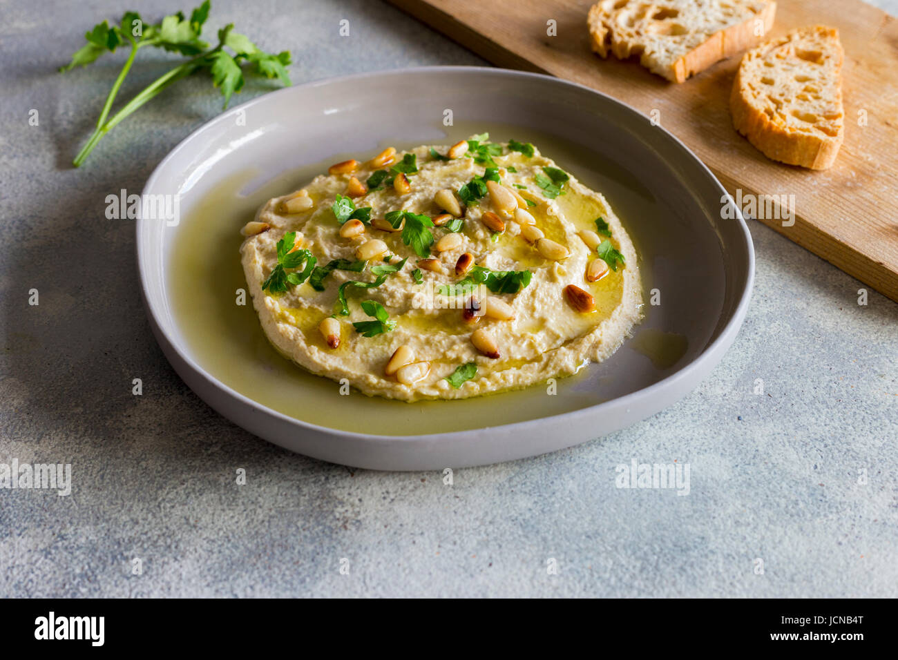 Hummus o Hummous Foto Stock