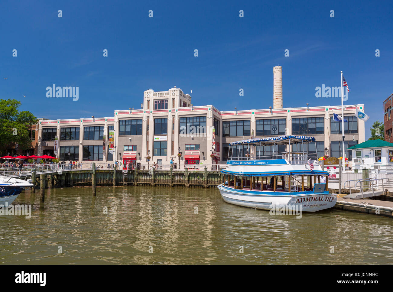 ALEXANDRIA, Virginia, Stati Uniti d'America - Il Siluro Factory Art Center, in Old Town Alexandria, fiume Potomac waterfront. Foto Stock