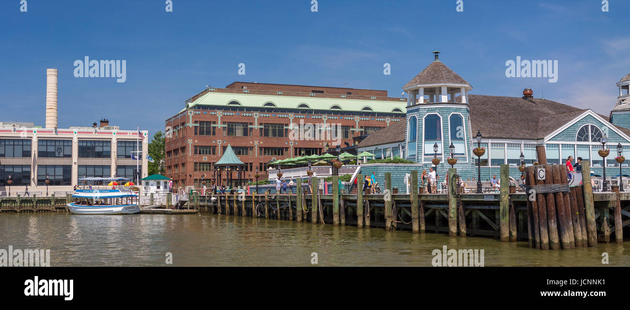 ALEXANDRIA, Virginia, Stati Uniti d'America - Old Town Alexandria, fiume Potomac waterfront. Foto Stock