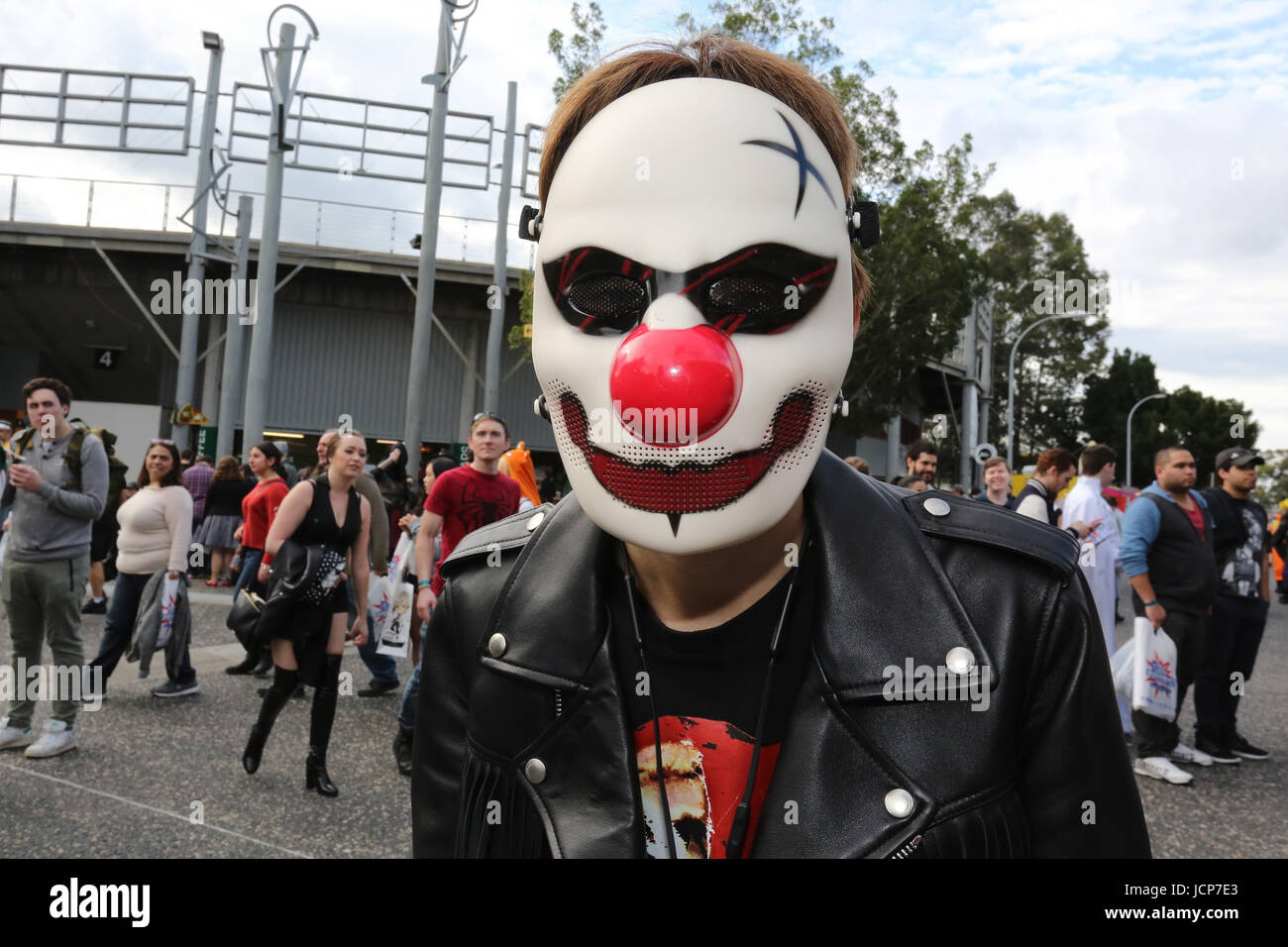 Sydney, NSW, Australia. 17 Giugno, 2017. Ventole Cosplay dress up per Supanova Comic Con Sydney Credito: Christopher Khoury/stampa Australiana/ZUMA filo/Alamy Live News Foto Stock