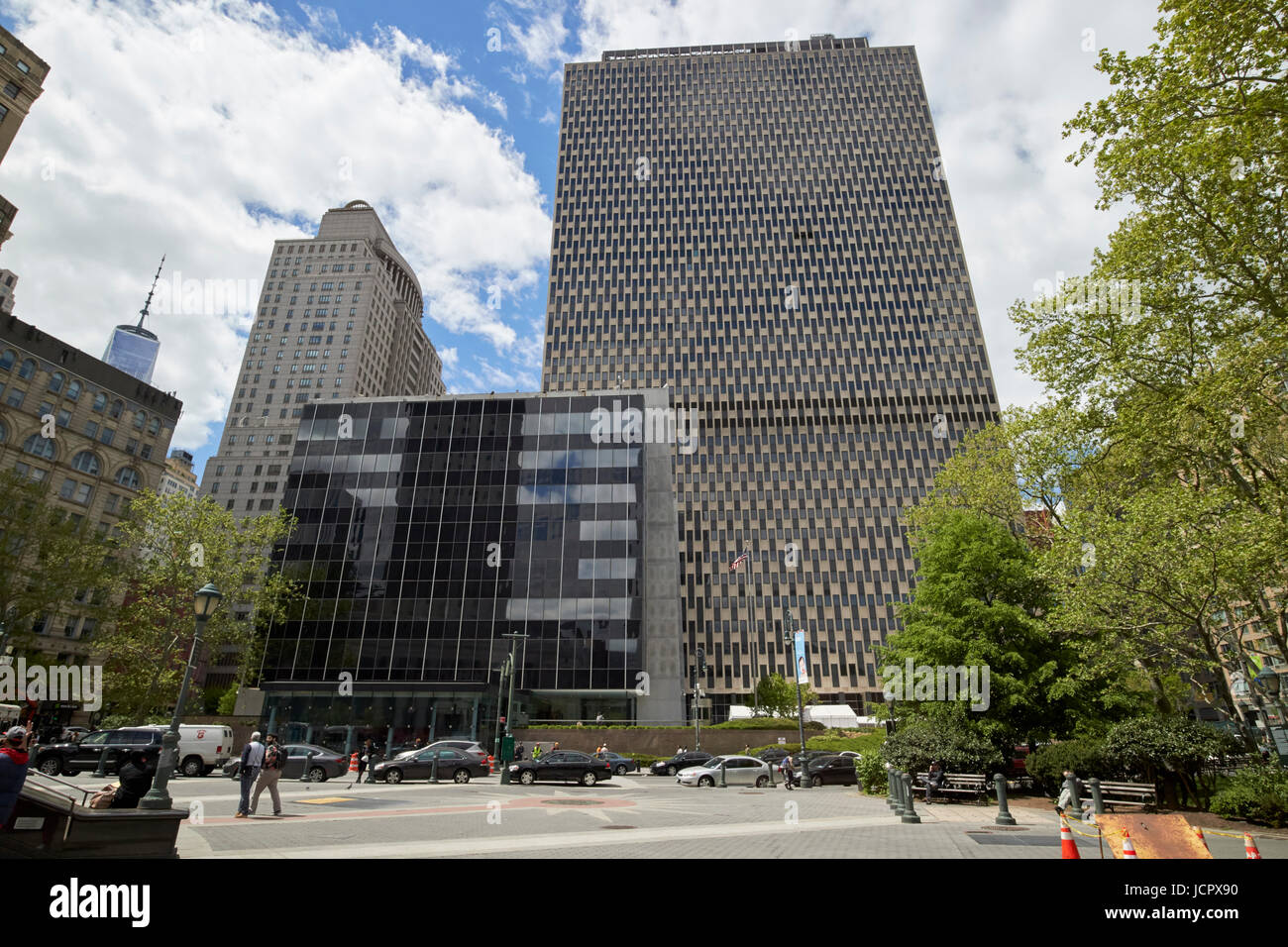 La James L. Watson noi tribunale di commercio internazionale e j jacob javits Ufficio federale edificio civic center di New York City STATI UNITI D'AMERICA Foto Stock