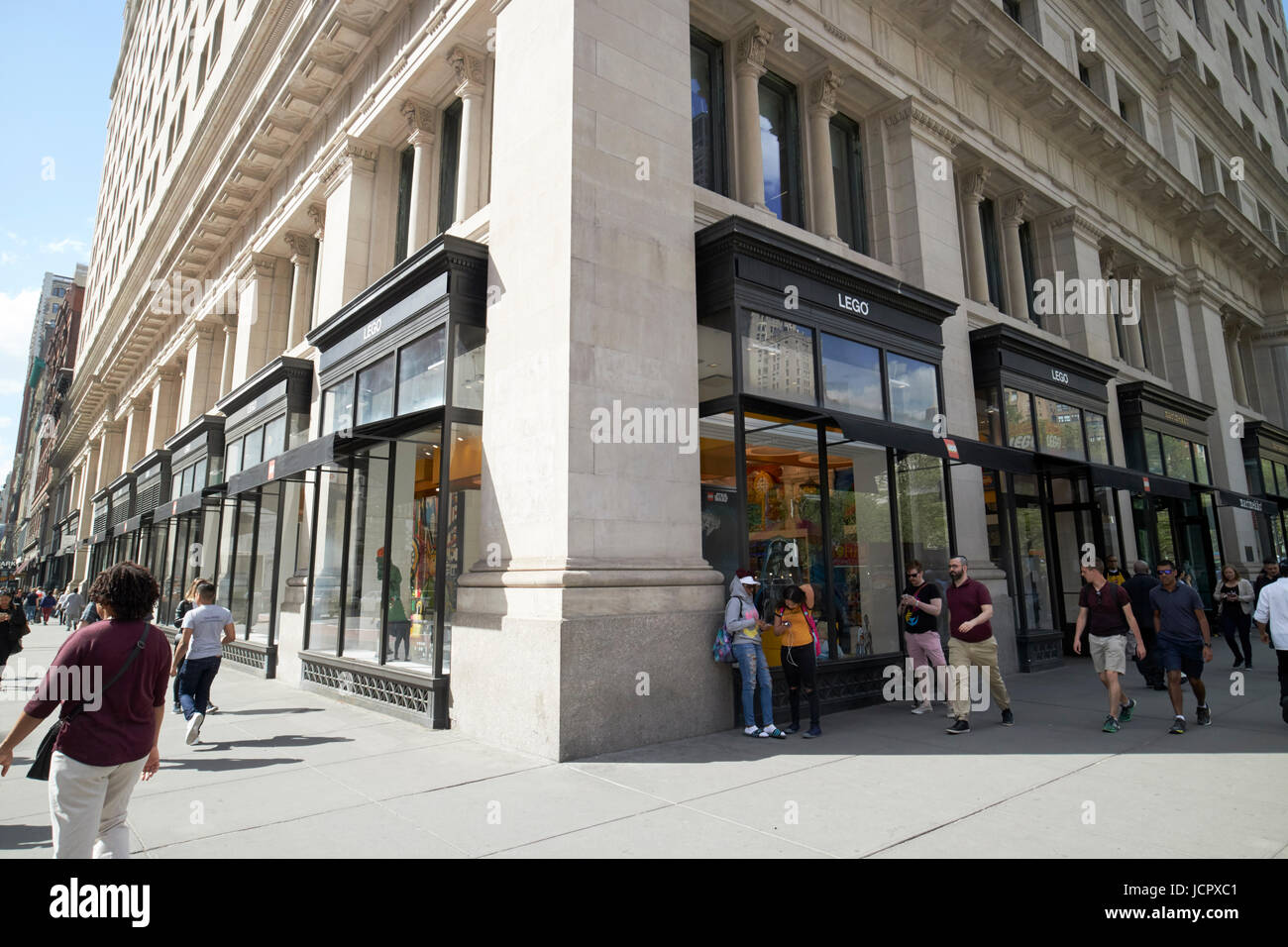 Il negozio lego Flatiron District di New York City STATI UNITI D'AMERICA Foto Stock