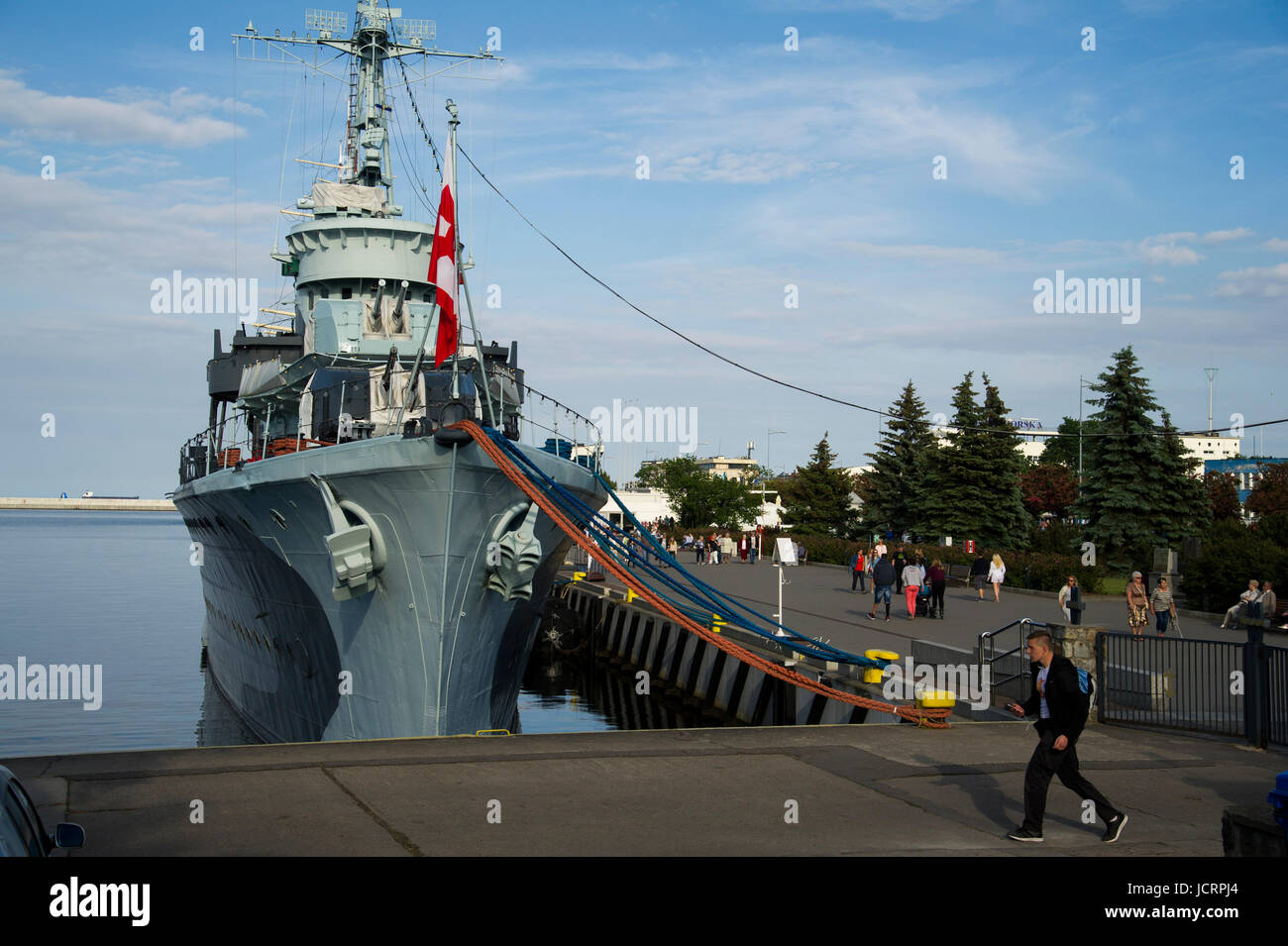 Nave museo ORP Blyskawica è un Grom Cacciatorpediniere classe che hanno servito nella Marina Polacca durante la Seconda Guerra Mondiale. 11 giugno 2017 Gdynia, Polonia © Wojciech Stroz Foto Stock