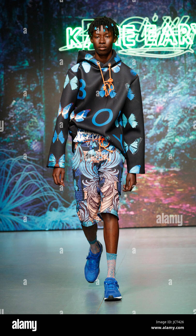 Bobby Abley London Collezione Mens Giugno 2017 Foto Stock