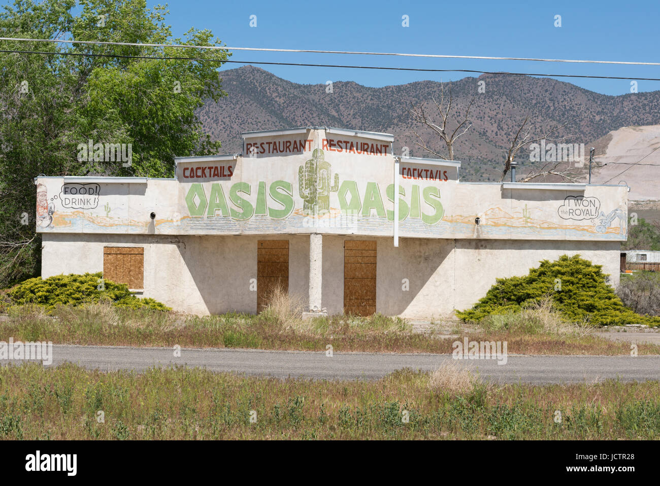 Saliti fino ristorante a Carson pianure, Nevada. Foto Stock