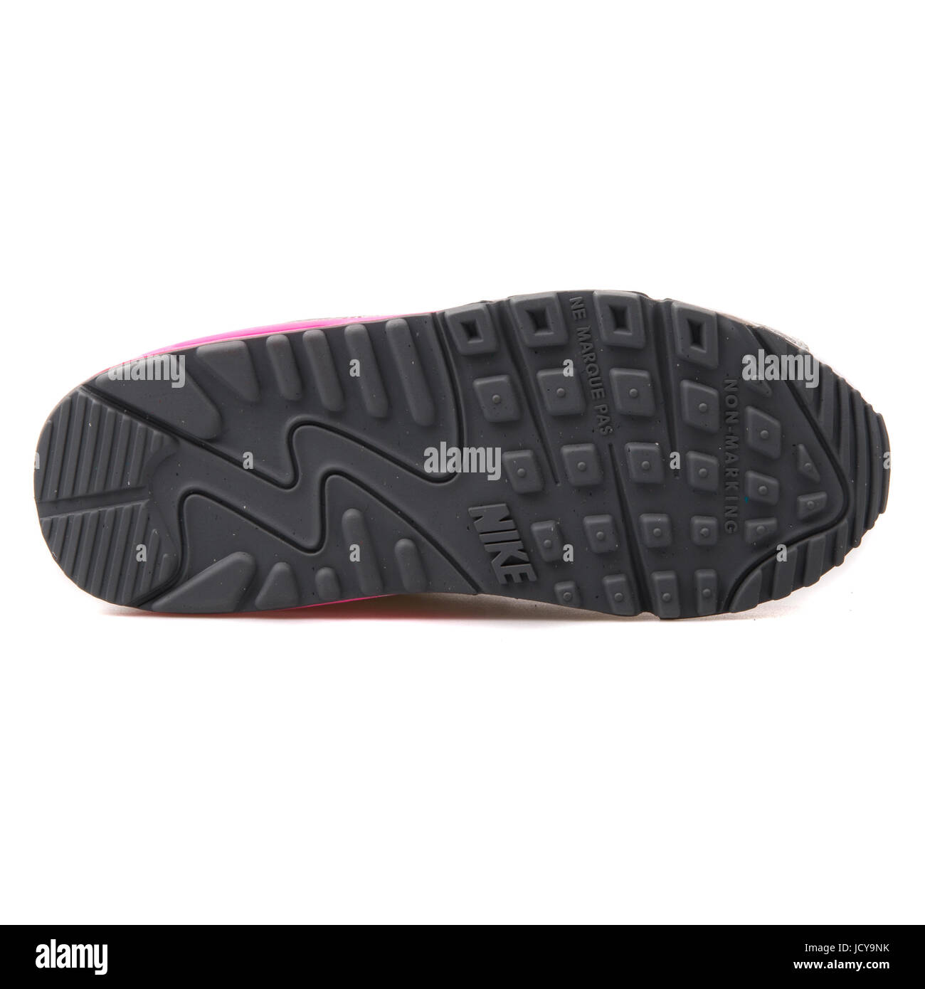Nike Air Max 90 mesh (PS) bianco, argento e rosa di capretto scarpe running  - 724856-101 Foto stock - Alamy