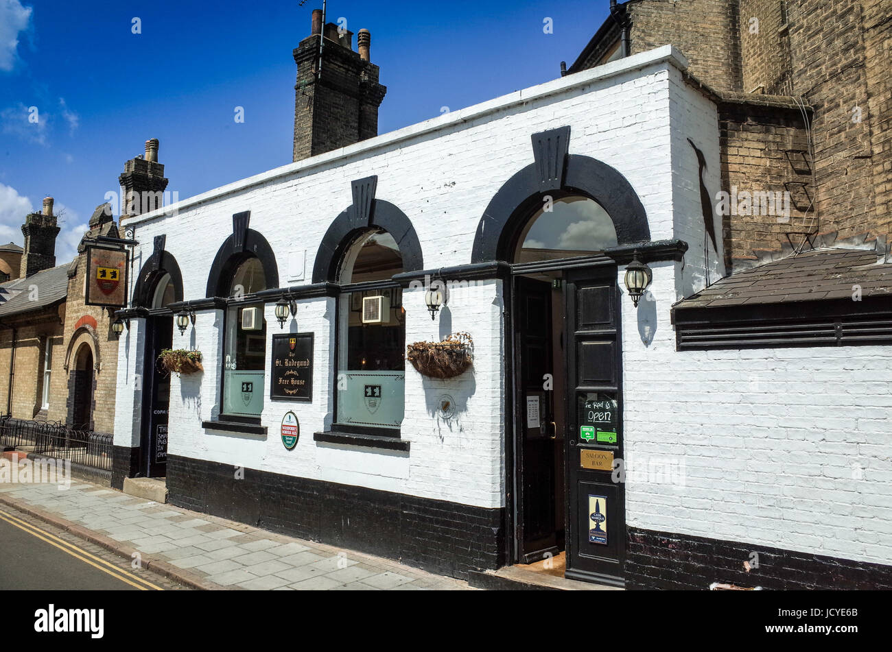 La St Radegund pub in King Street, centro di Cambridge. Esso è il più piccolo pub in Cambridge. Foto Stock