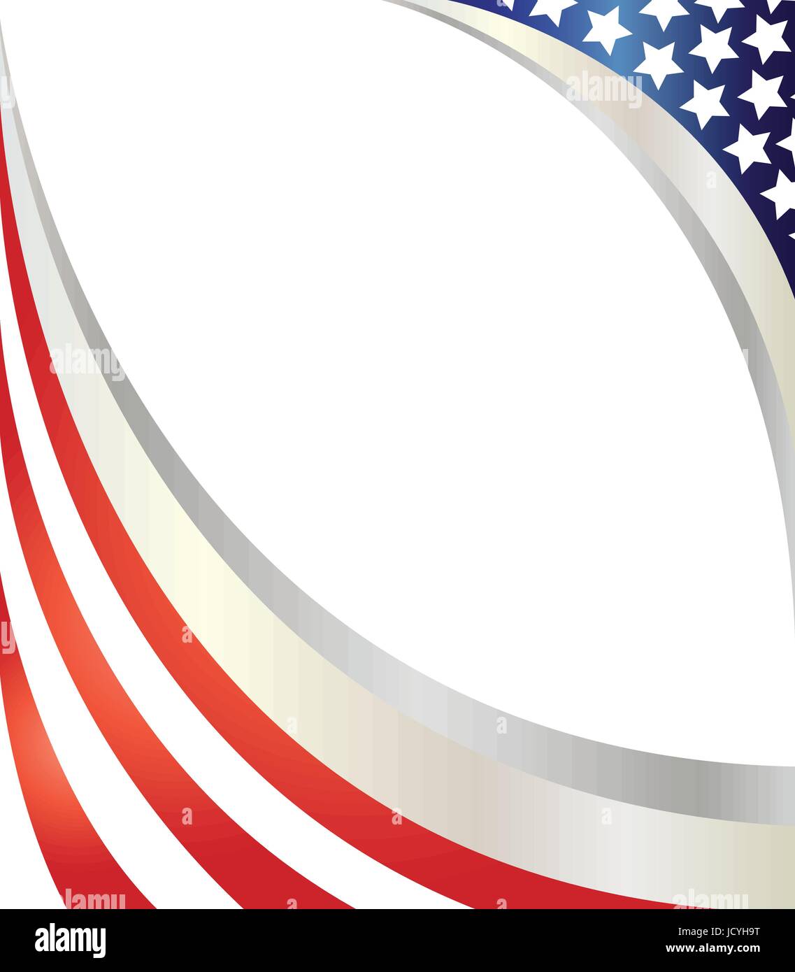 Sfondo patriottica bandiera degli Stati Uniti con uno spazio vuoto Illustrazione Vettoriale