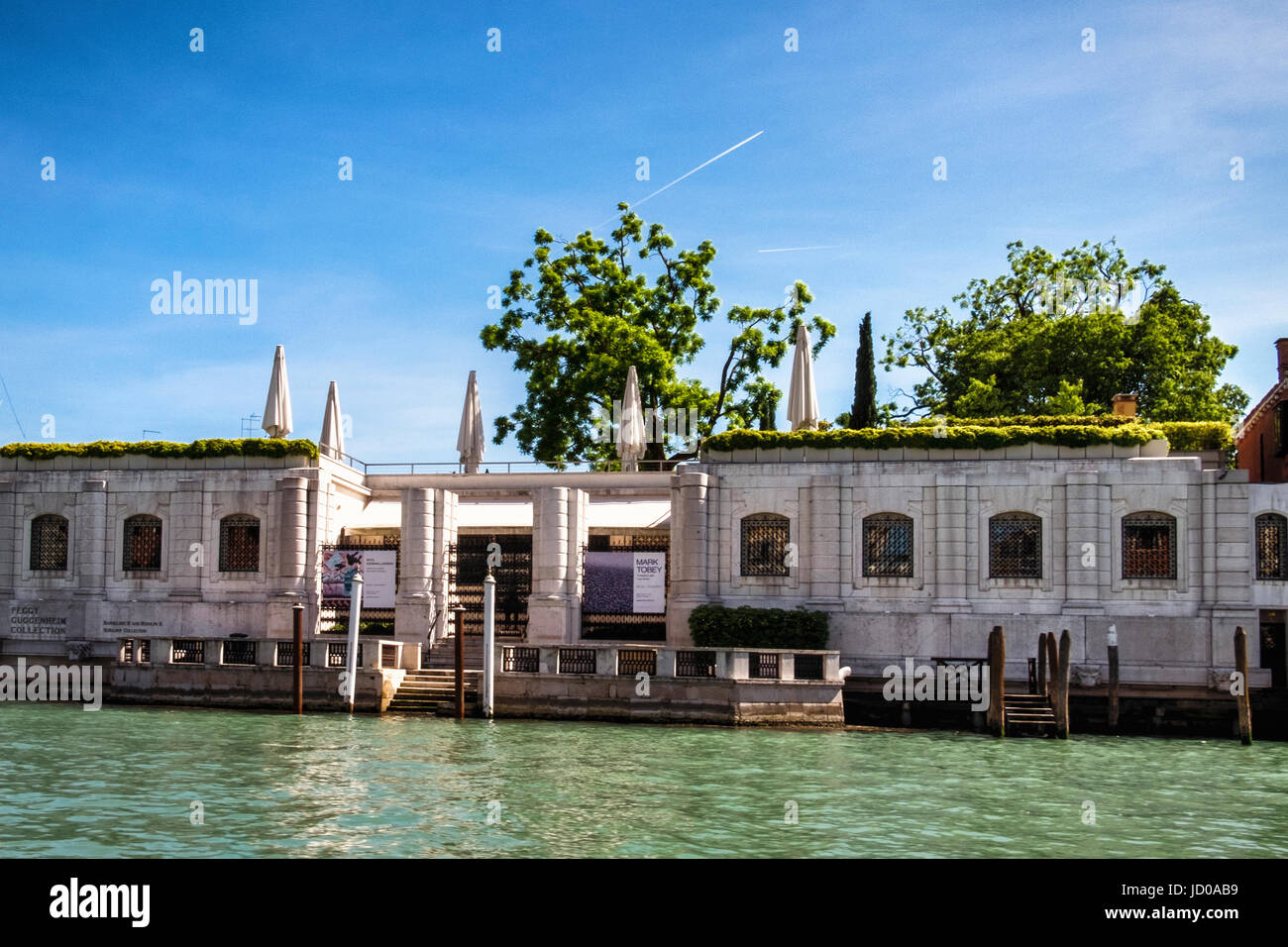 Venezia, Italia. Palazzo Venier dei Leoni,xviii waterside palazzo sul Canal Grande Palazzo che ospita la Fondazione Peggy Guggenheim Collection Foto Stock