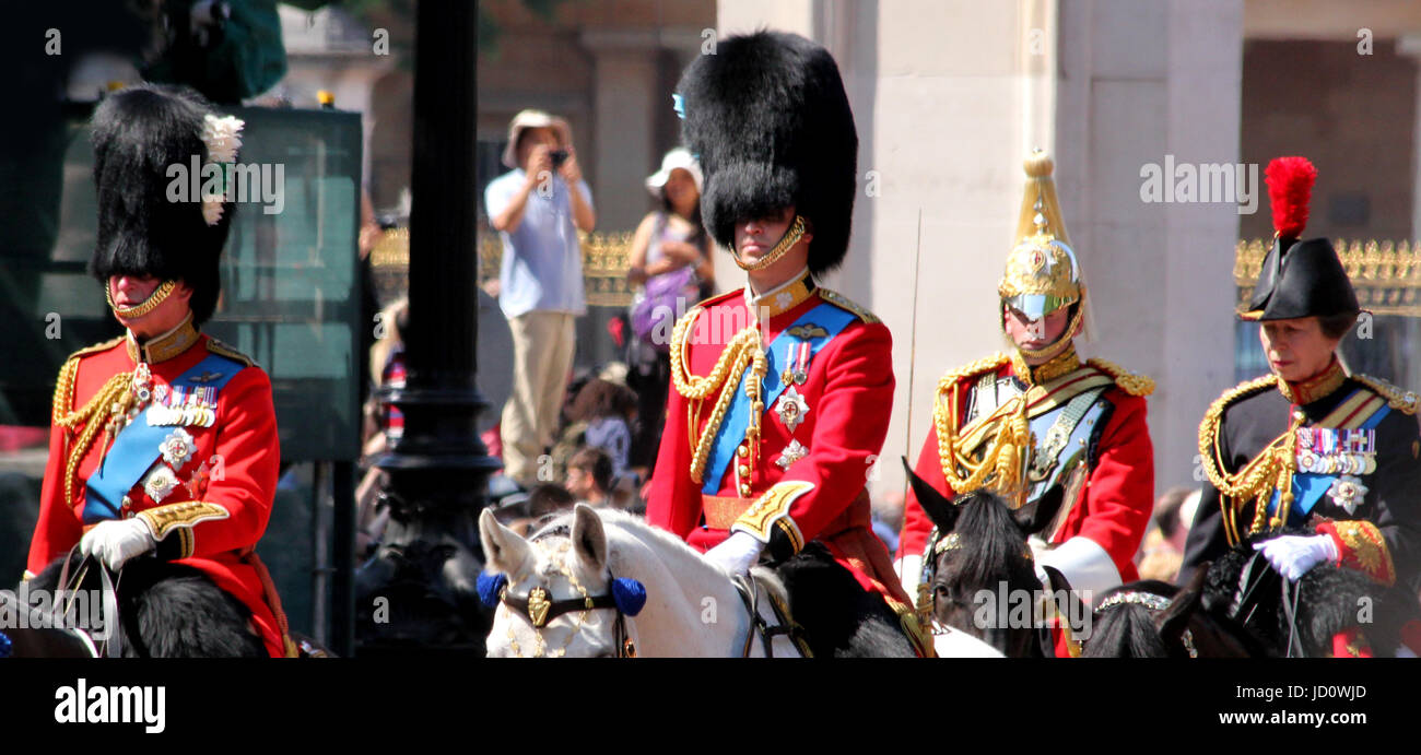 La famiglia reale Londra Inghilterra Foto Stock