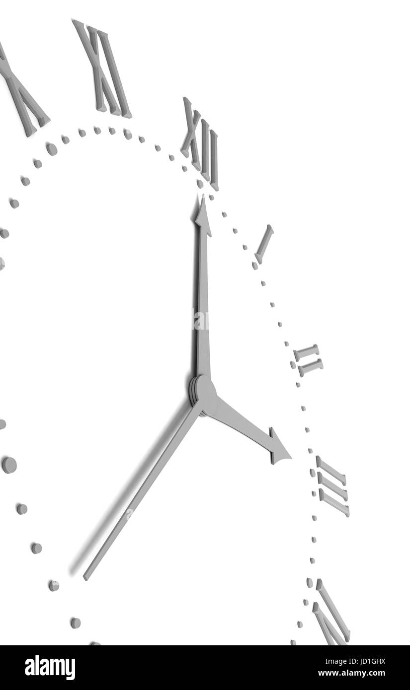 Orologio, data, tempo, indicazione di tempo, lancetta dei minuti, giorno, durante il giorno, Foto Stock