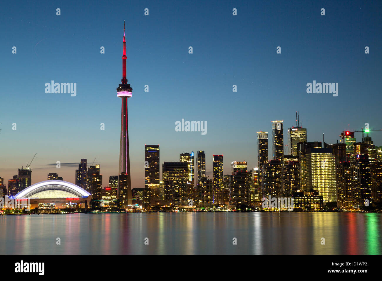 Il CN(Canadian National) Tower a Toronto, Ontario Canada Foto Stock