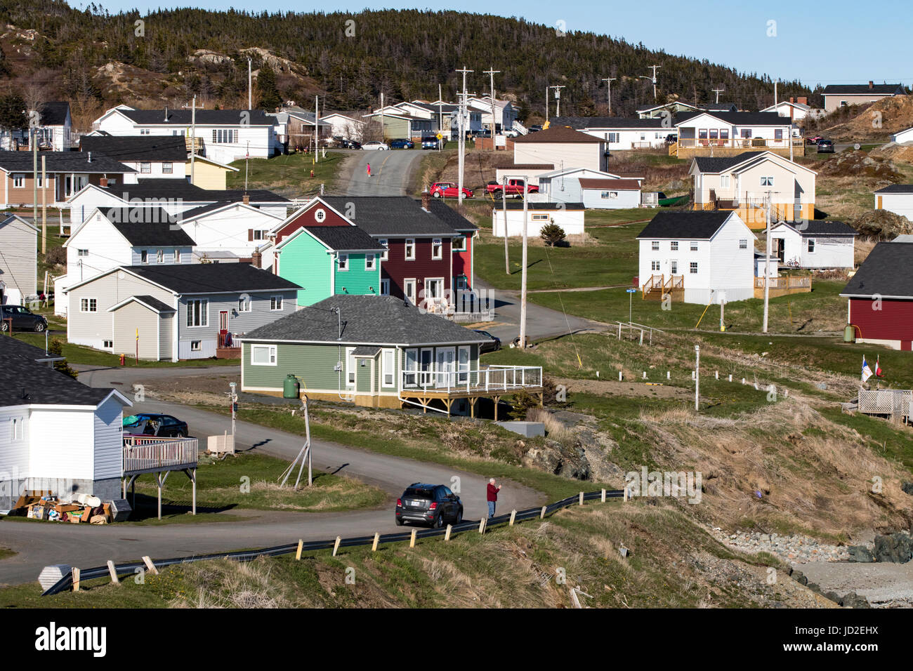 Città di Crow Testa, Twillingate, Terranova, Canada Foto Stock