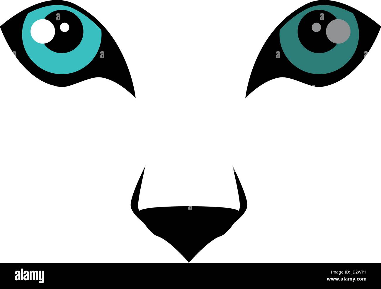 Wild jaguar occhi Illustrazione Vettoriale