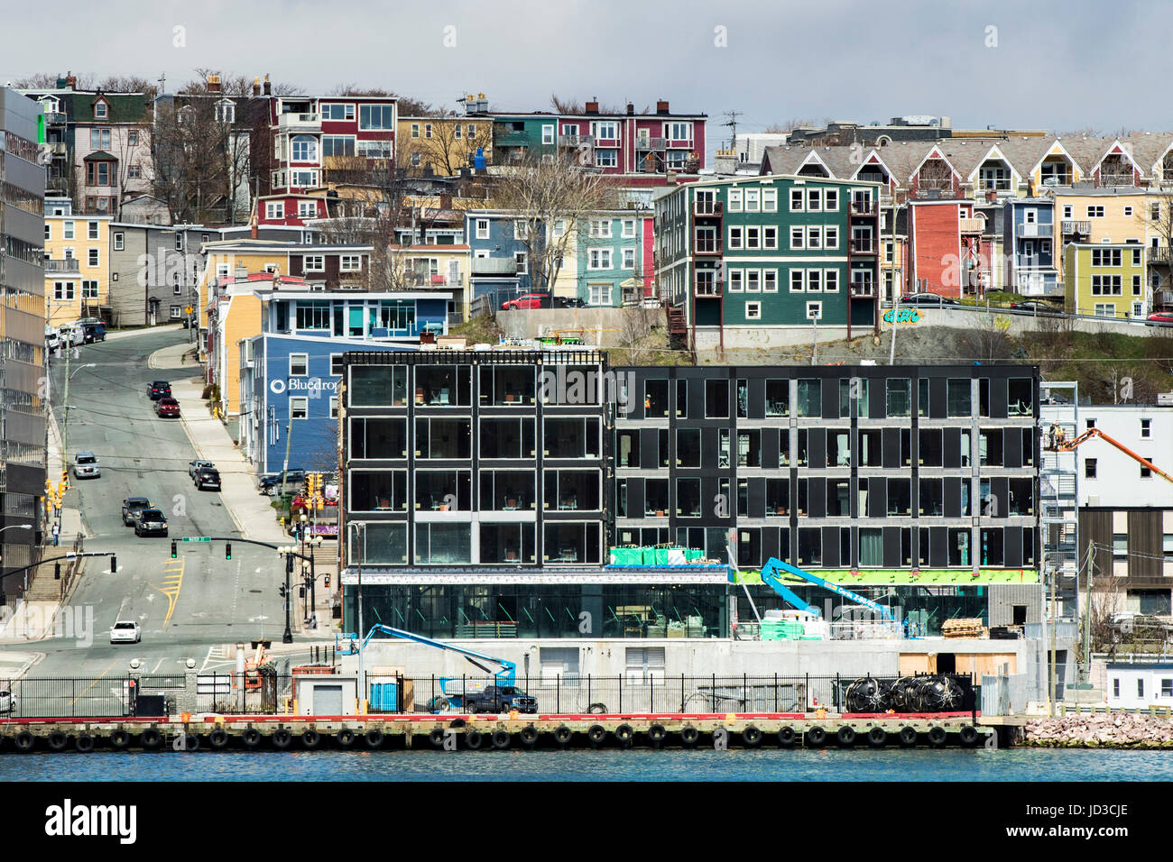 Colorata città di San Giovanni, Avalon Penisola, Terranova, Canada Foto Stock