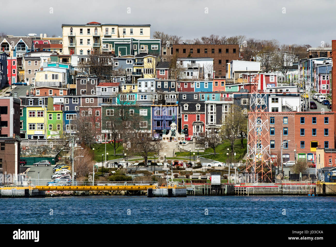 Colorata città di San Giovanni, Avalon Penisola, Terranova, Canada Foto Stock
