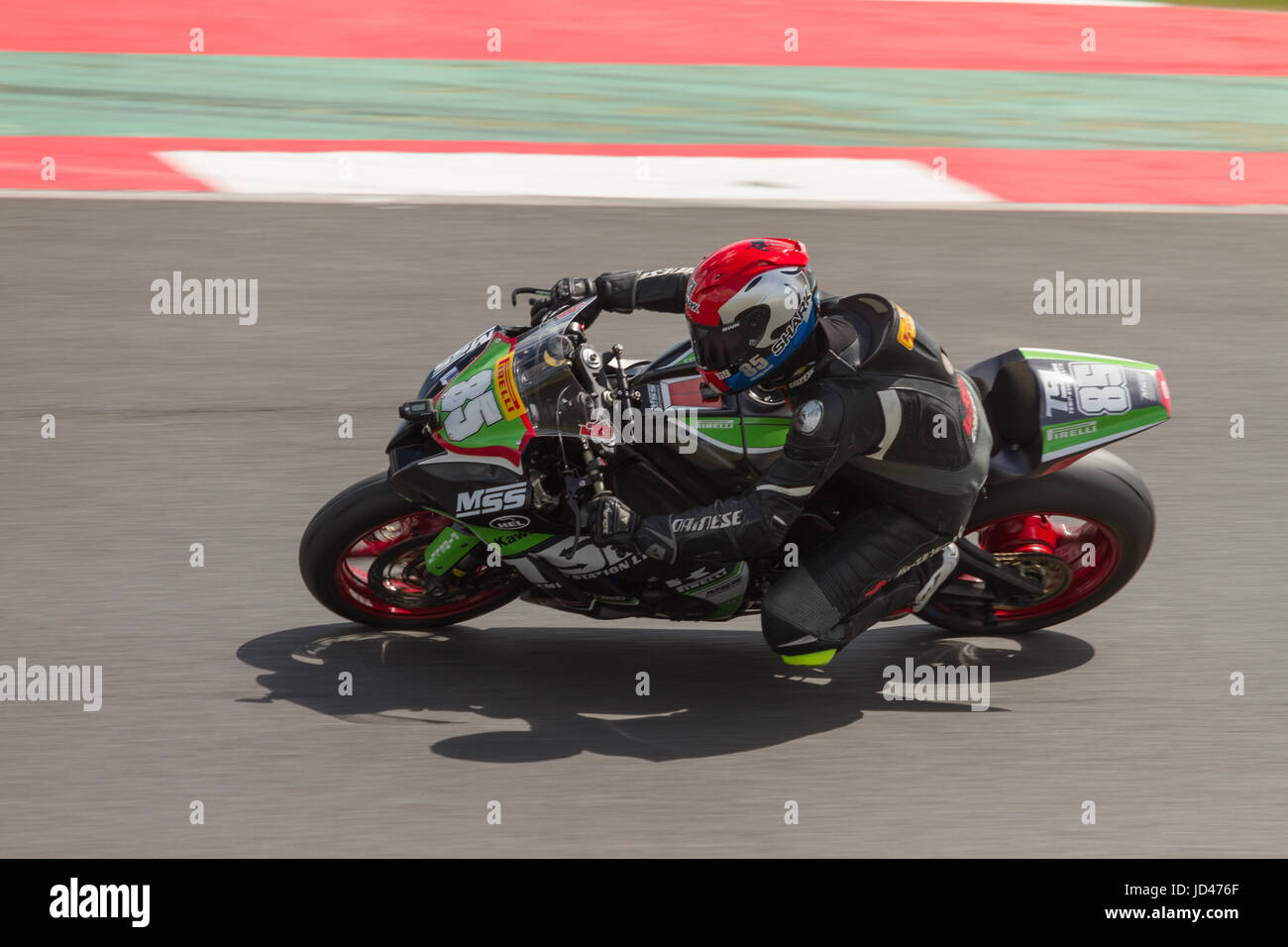 British Superbike ufficiale di test a Snetterton 7 Giugno 2017 Foto Stock