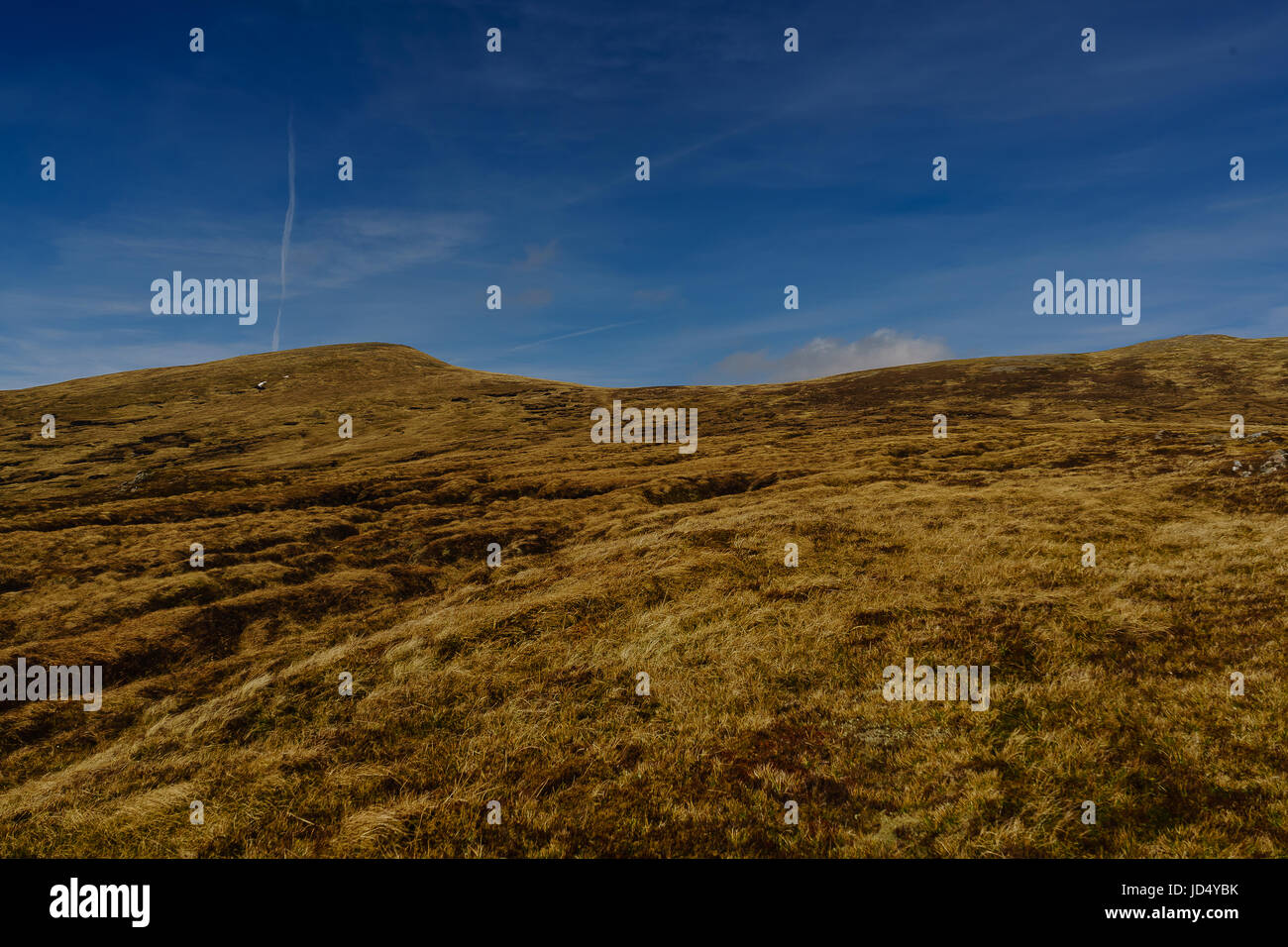 Loch un Daimh e la sua munros, Stuchd un Lochain e Meall Buidhe Foto Stock