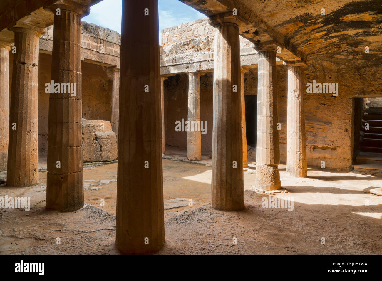 Tombe dei Re, Paphos, Kato Pafos, Cipro Foto Stock