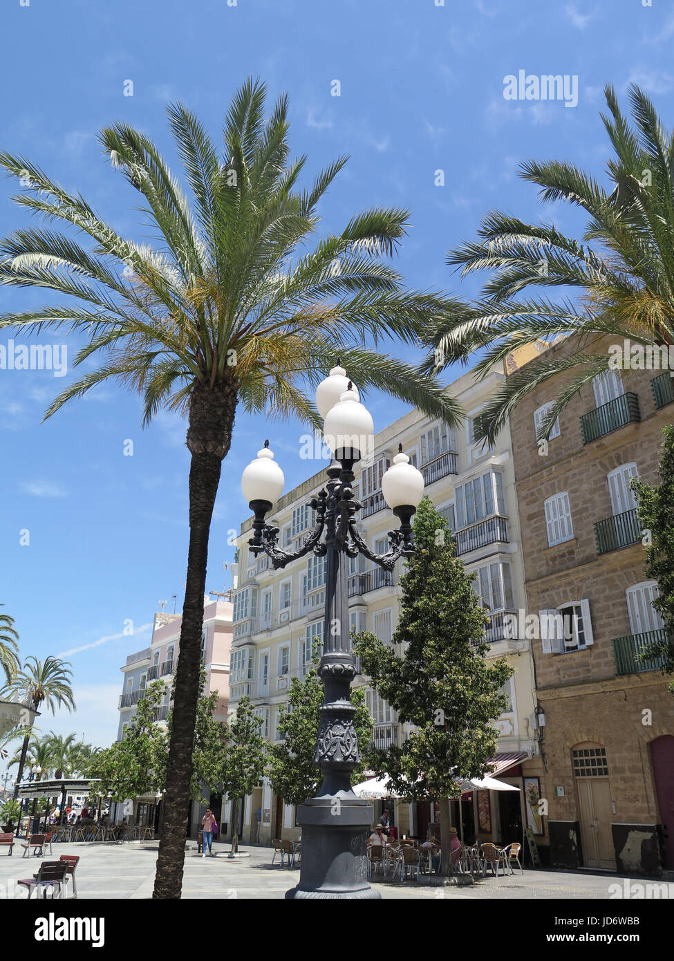 Plaza de San Juan de Dios, Cadice, Andalusia, Spagna Foto Stock
