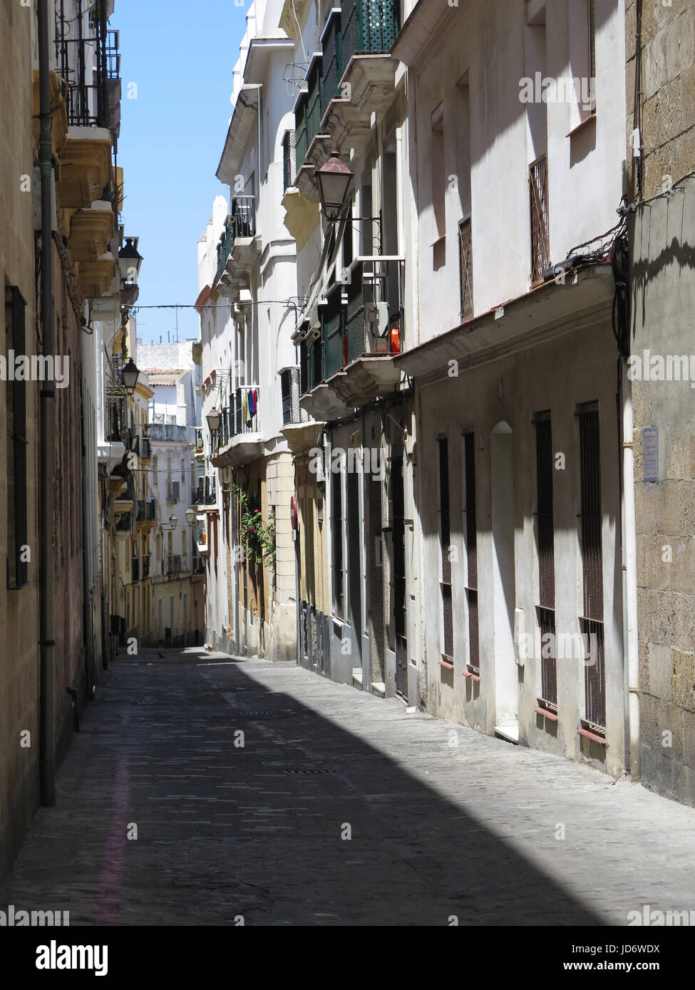 Strade di Cadice, Andalusia, Spagna Foto Stock