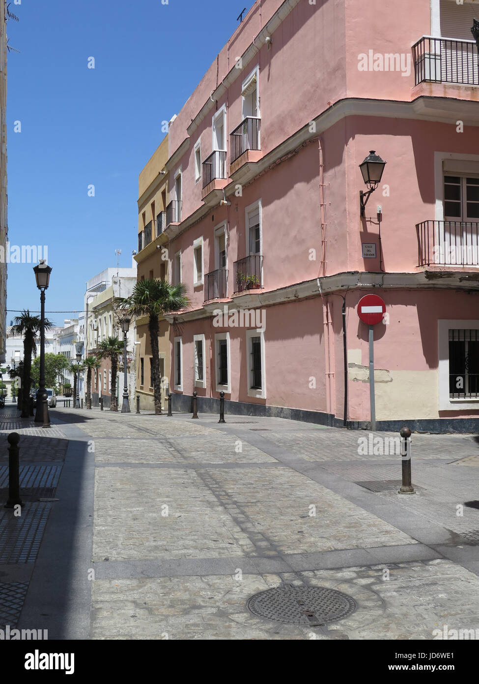 Strade di Cadice, Andalusia, Spagna Foto Stock