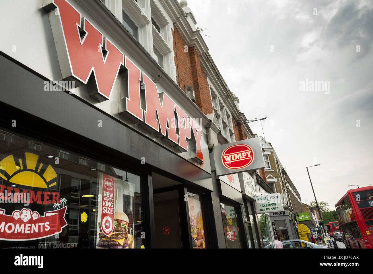 Wimpy ristorante fast food a Teddington, London, England, Regno Unito Foto Stock