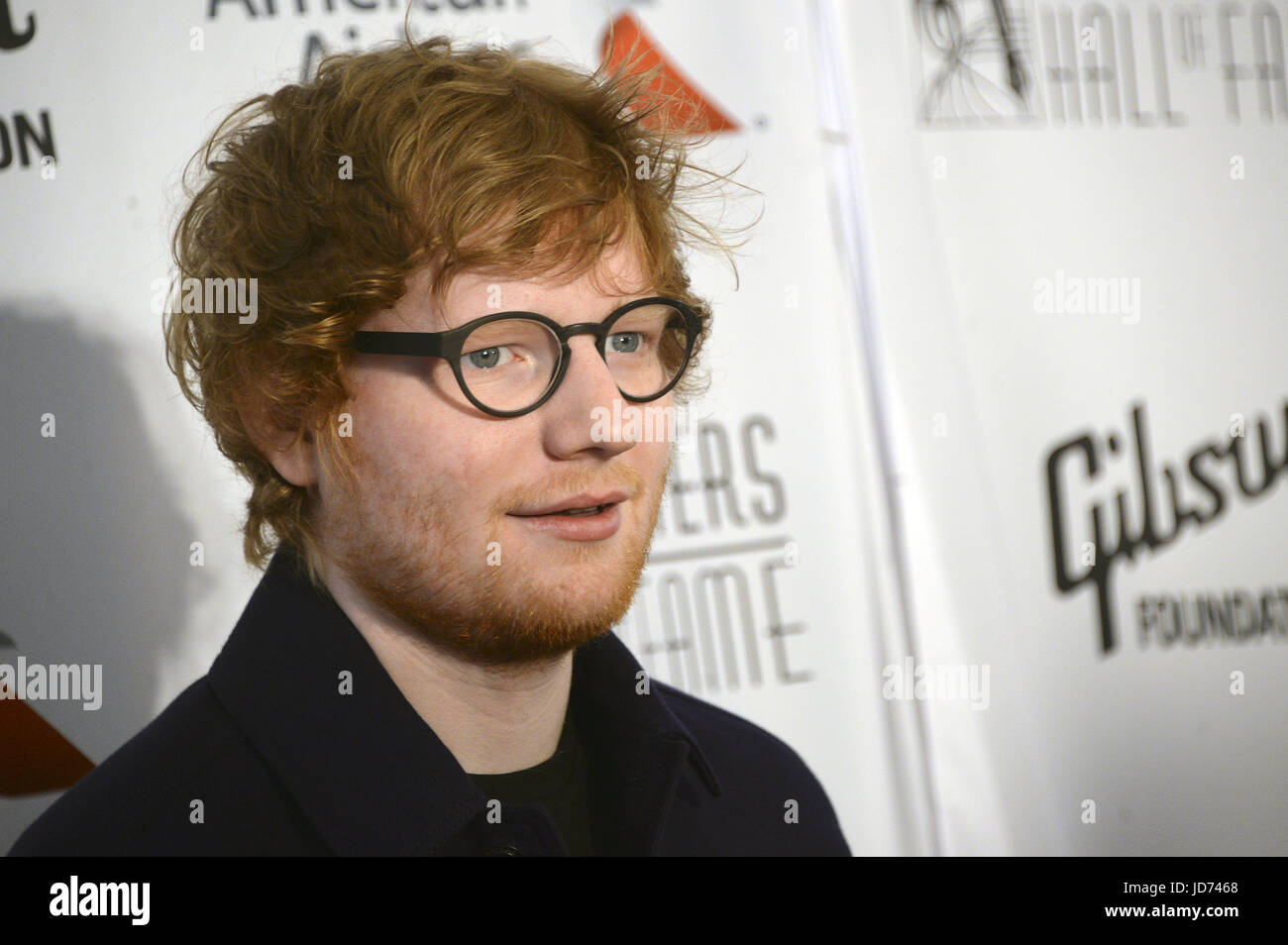 Ed Sheeran al 48. Songwriters Hall of Fame di induzione e di Awards Gala al Marriott Marquis Hotel. New York, 15.06.2017 | Utilizzo di tutto il mondo Foto Stock