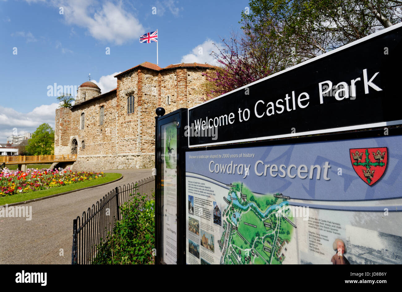 Il castello di Colchester, Colchester Essex Foto Stock