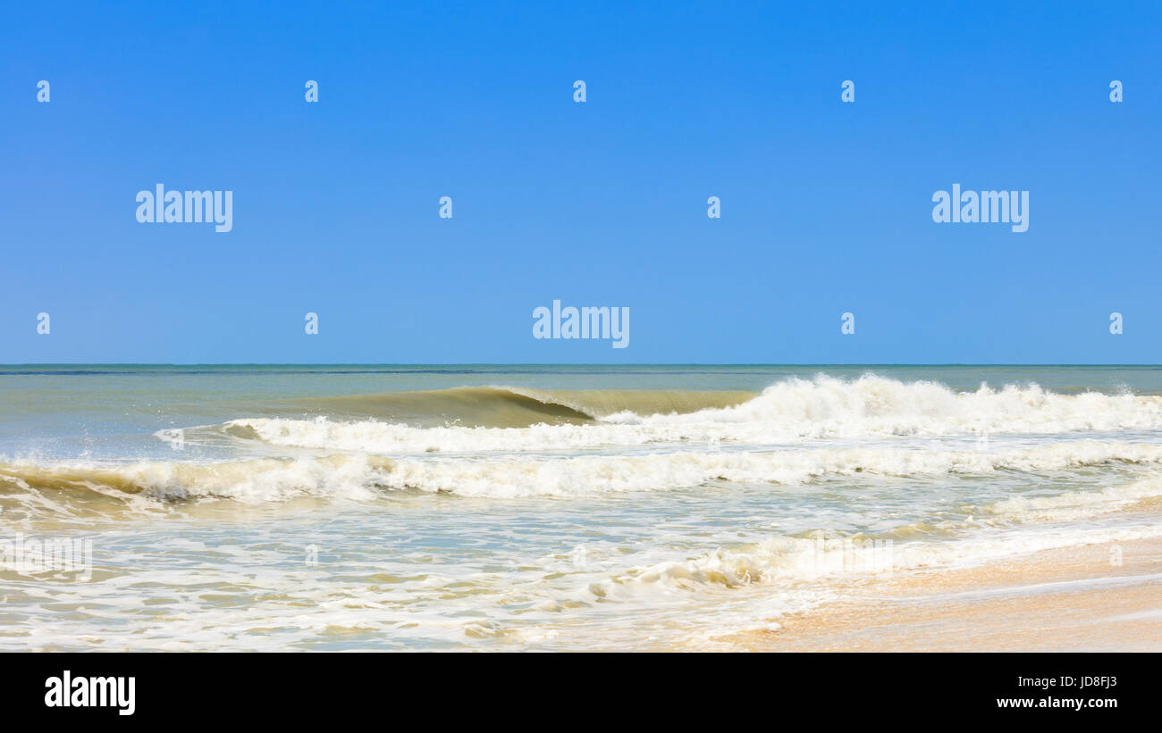 Wave al largo di Sanibel Island, Florida, Stati Uniti d'America Foto Stock