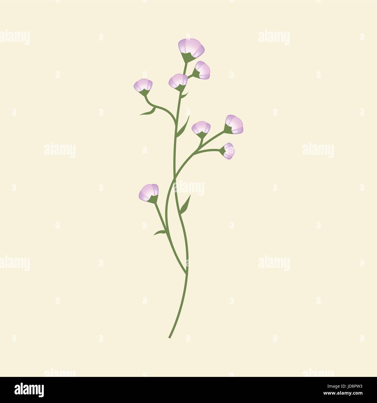 Fiore selvatico illustrazione vettoriale Illustrazione Vettoriale