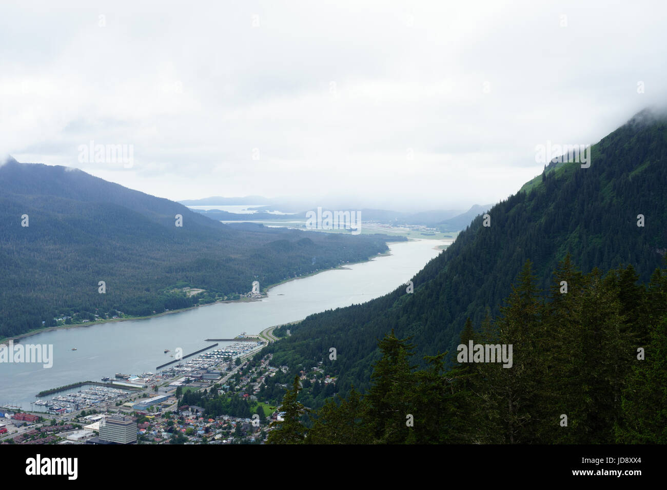 Canale Gastineau a nord di Juneau, in Alaska Foto Stock