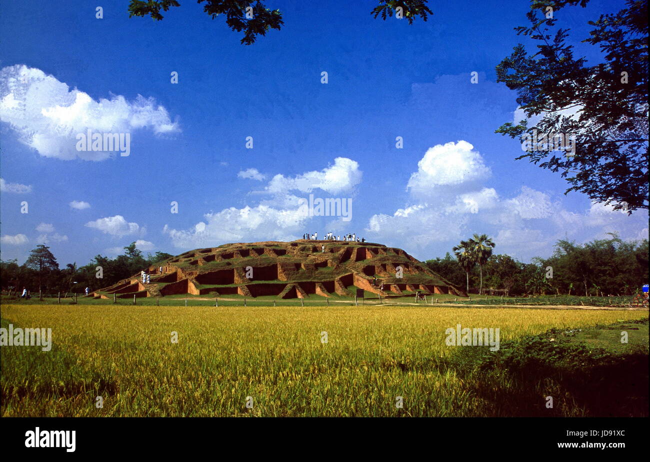 La bellissima vista di govindha vita tempio localmente chiamato gokul med di 700 BC situato a mohastan ghor di bogra district bangladesh .una volta che esso è stato il Foto Stock