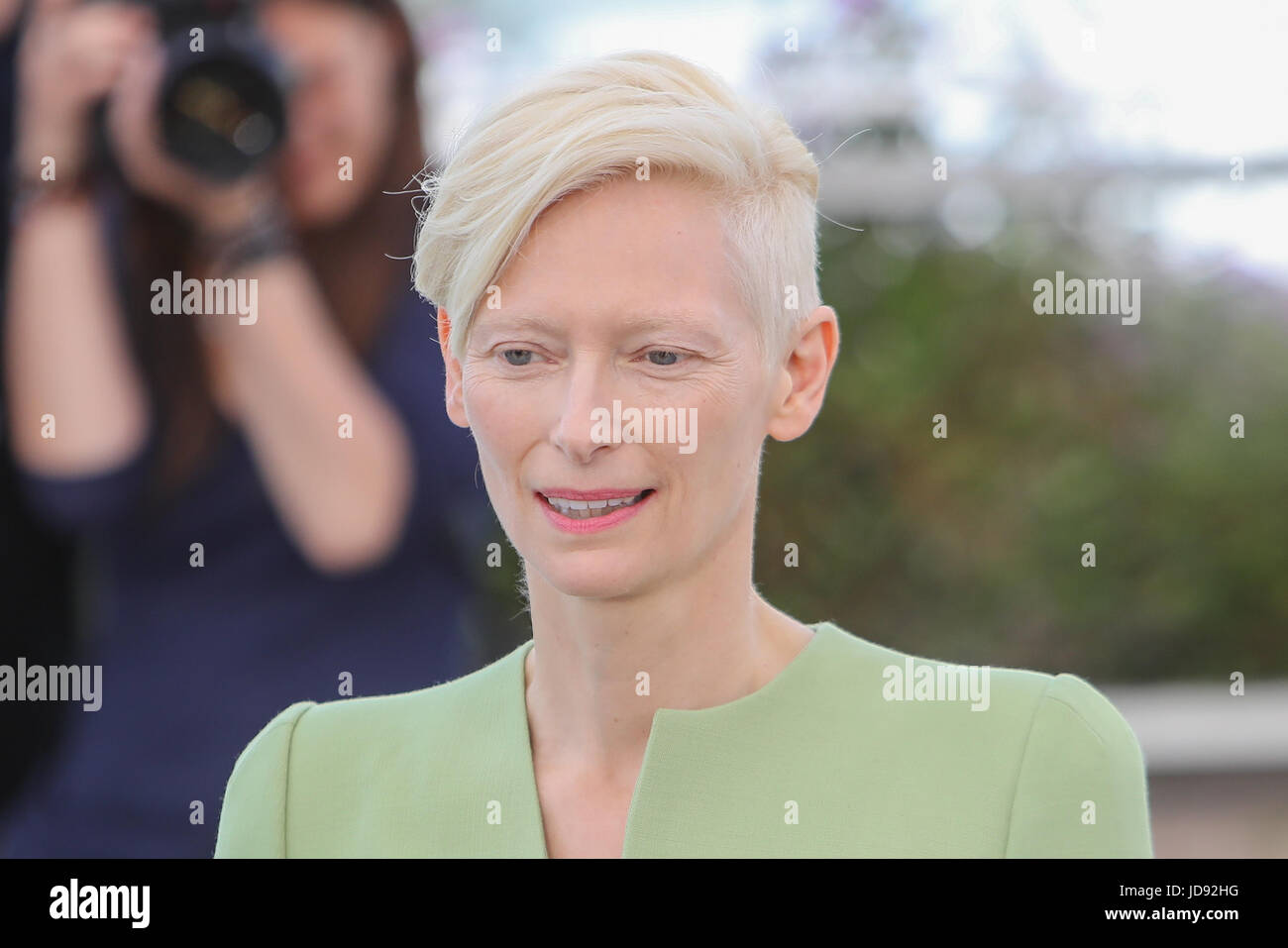 Settantesimo Cannes Film Festival - 'Okja' - Photocall con: Tilda Swinton dove: Cannes, Francia Quando: 19 Maggio 2017 Foto Stock