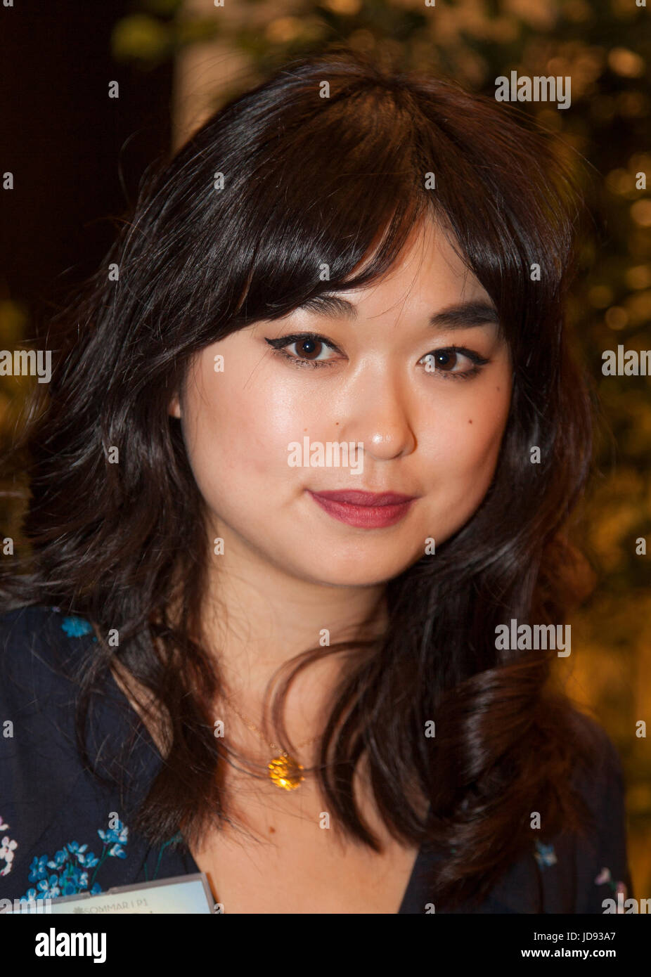 ANGELA GUI studente di dottorato in storia e figlia del cinese svedese editore Minhai Gui che è stato rapito dai cinesi security service in Thail Foto Stock