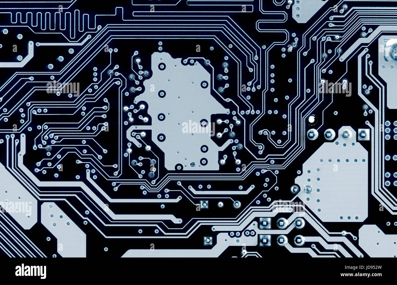 Computer platine con la rete e la connessione Foto Stock