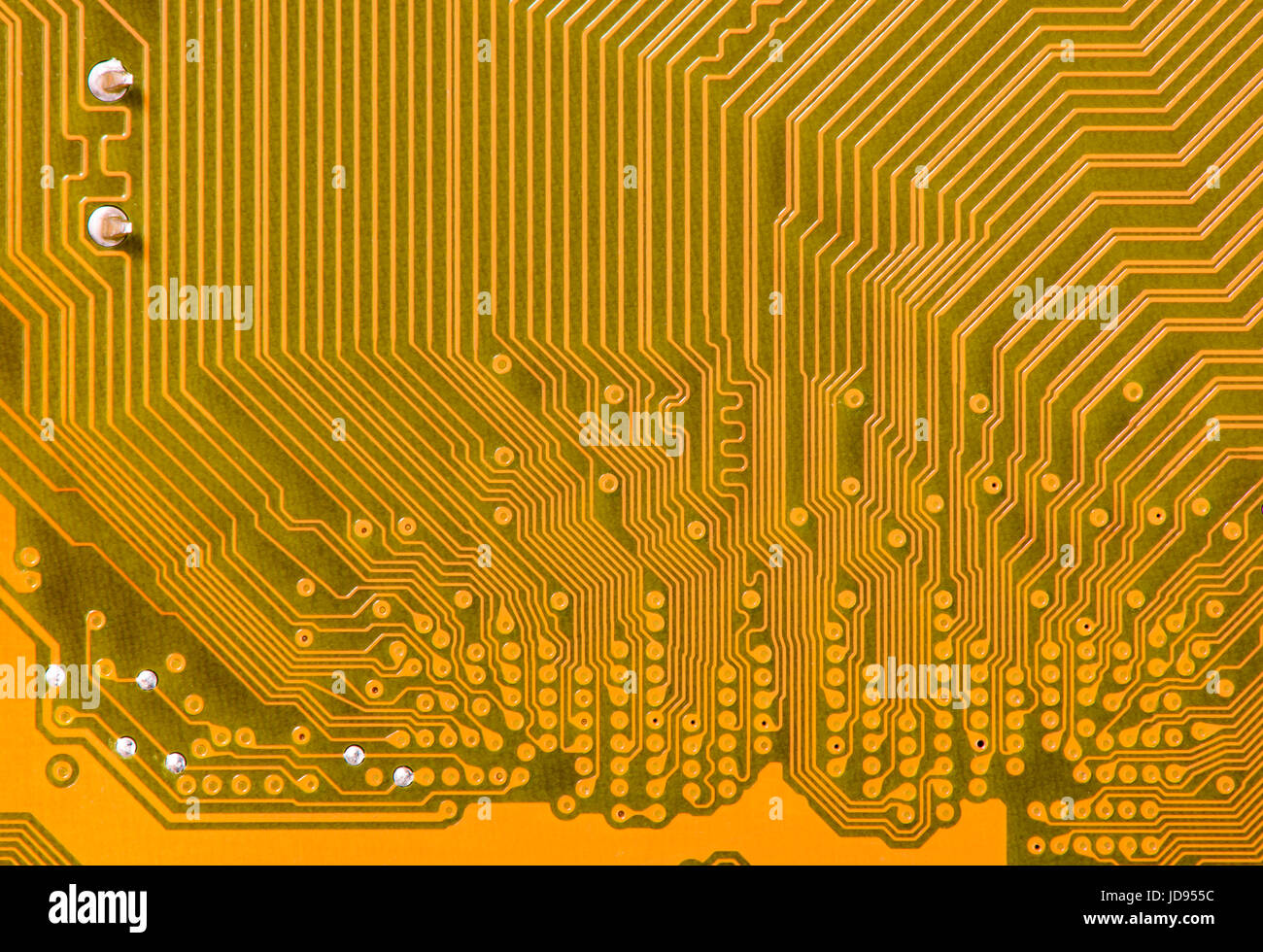 Computer platine con la rete e la connessione Foto Stock
