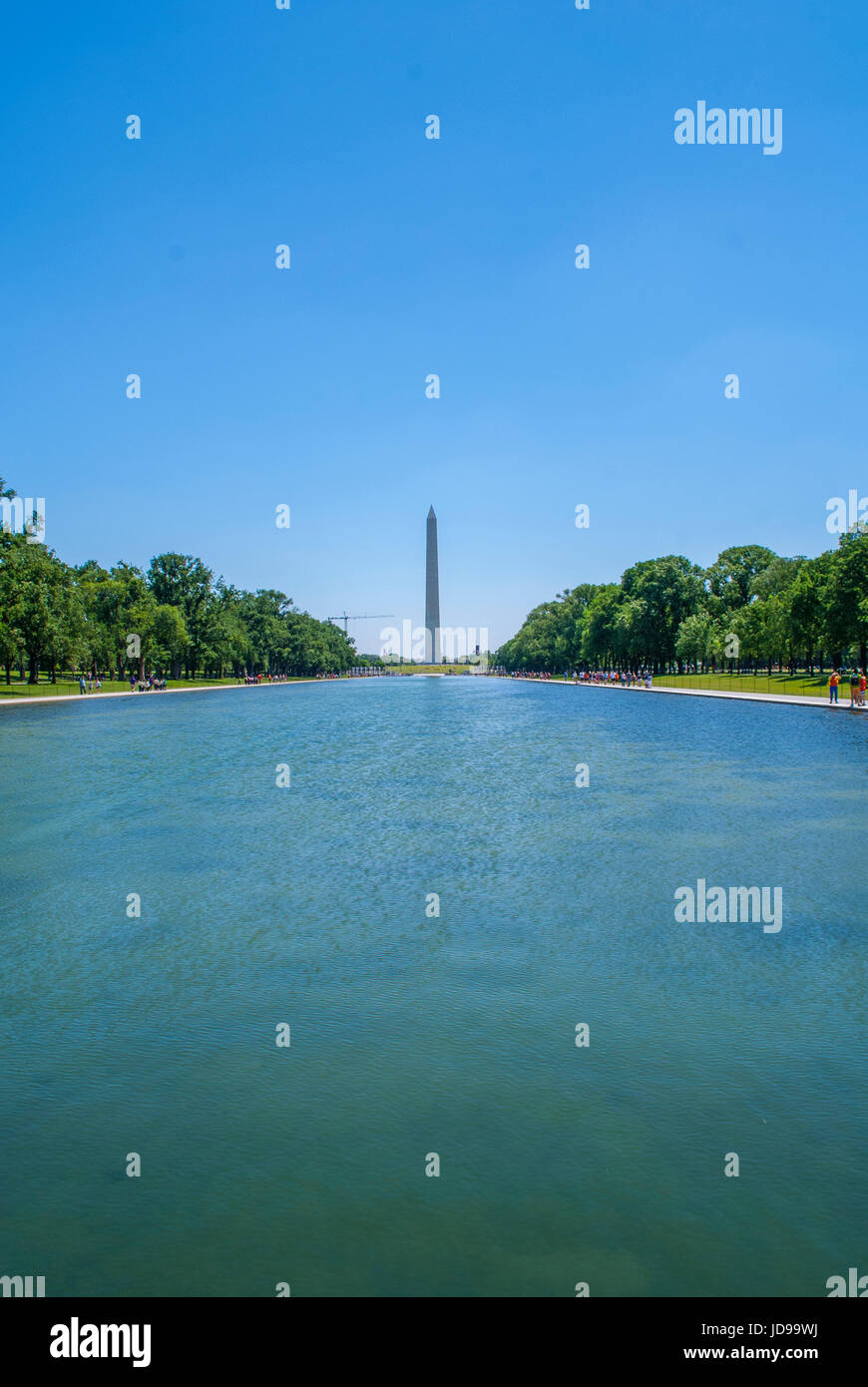 Il monumento nazionale al fine di stagno riflettente Foto Stock