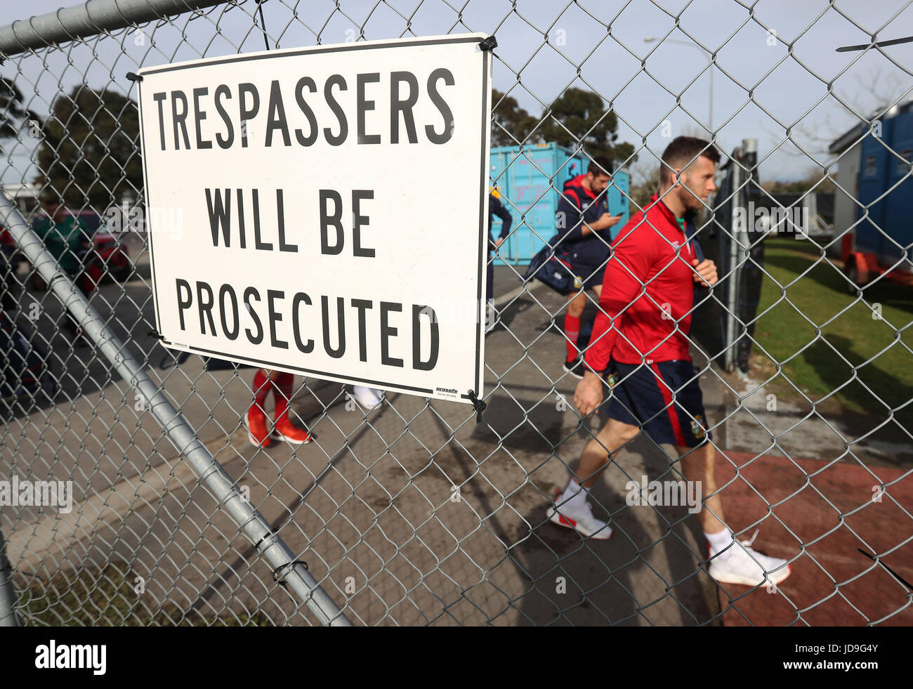 Inglesi e irlandesi Lions Gareth Davies arriva per i Capitani girare al Parco Beetham, Hamilton. Foto Stock