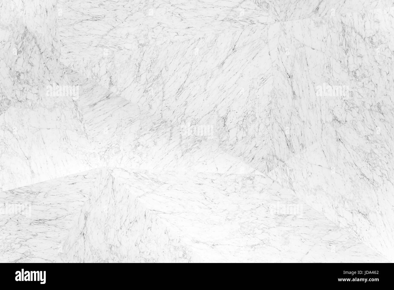 Interior triangolare in marmo bianco collegati in diagonale. Moderno design pattern di marmo dello sfondo. Foto Stock