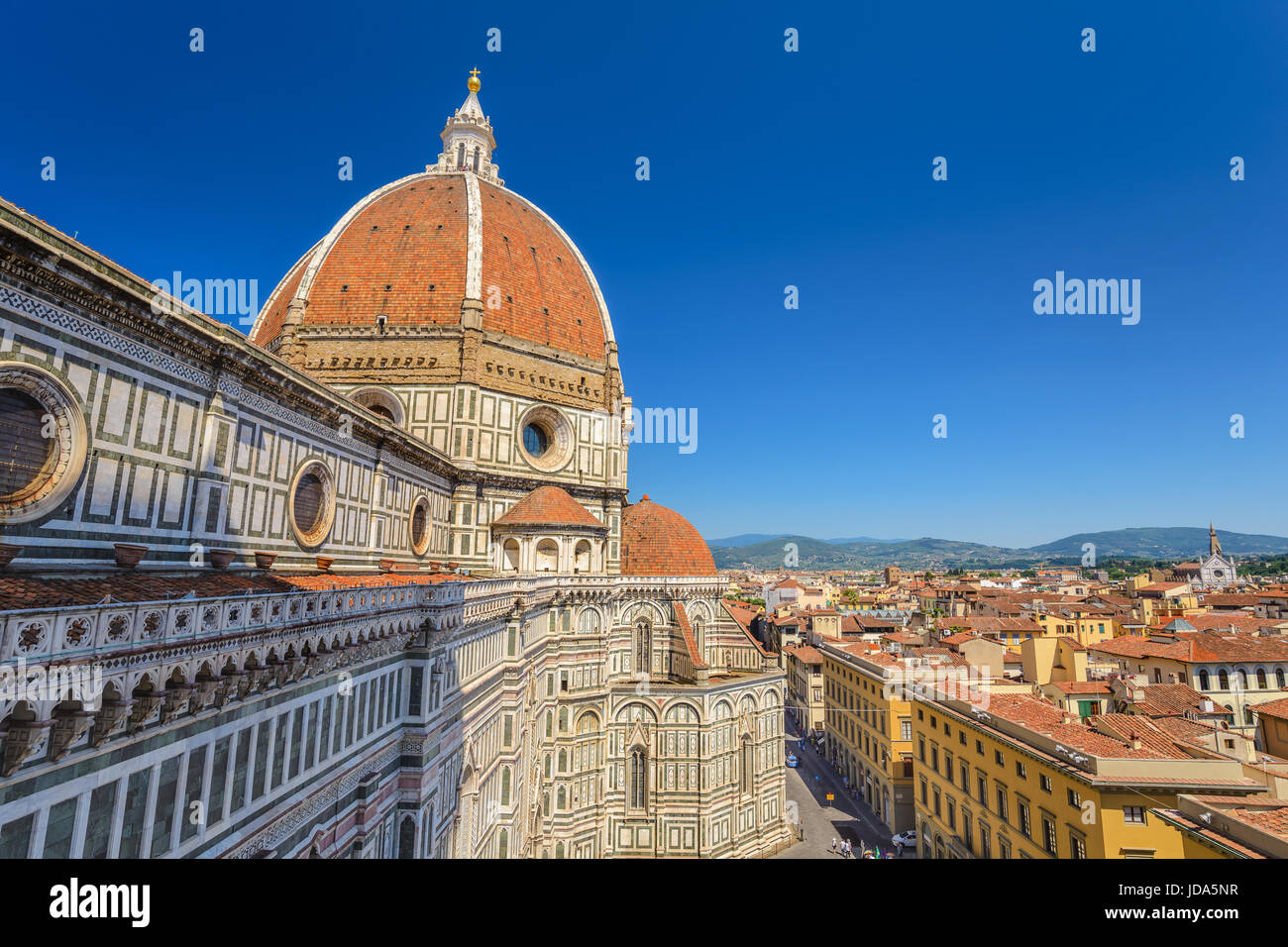 Firenze Duomo e dello skyline della città, Firenze, Italia Foto Stock